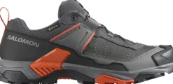 Salomon Mens X Ultra 5 GTX Shoe - Asphalt-Castlerock-Burnt Ochre