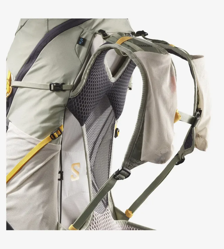 Salomon Womens Aerotrek 28 Rucksack - Seagrass-Silver Cloud-Nine Iron