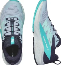 Salomon Womens Sense Ride 5 Shoes - Cashmere Blue-Carbon-Peacock Blue