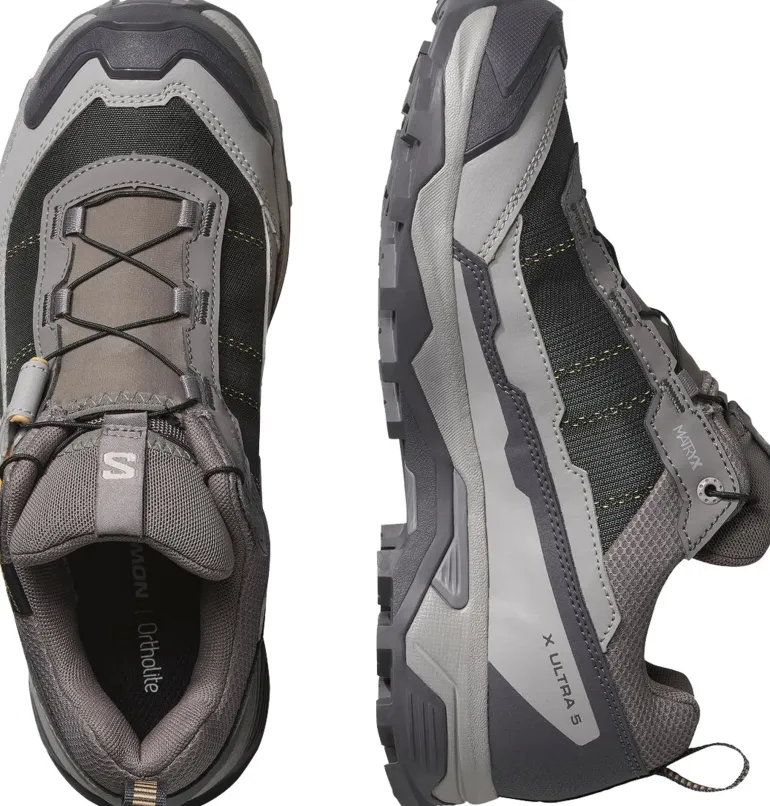 Salomon Womens X Ultra 5 GTX Shoe - Plum Kitten-Nine Iron-Soft Clay