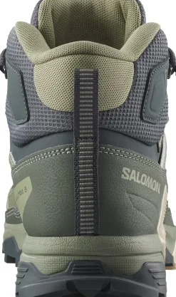 Salomon Womens X Ultra 5 Mid GTX Shoe - Turbulence-Sedona Sage-Tender