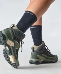 Salomon Womens X Ultra 5 Mid GTX Shoe - Turbulence-Sedona Sage-Tender