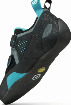 Scarpa Force Climbing Shoe - Larger Sizes - Conifer-Azure