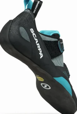 Scarpa Force Climbing Shoe - Larger Sizes - Conifer-Azure