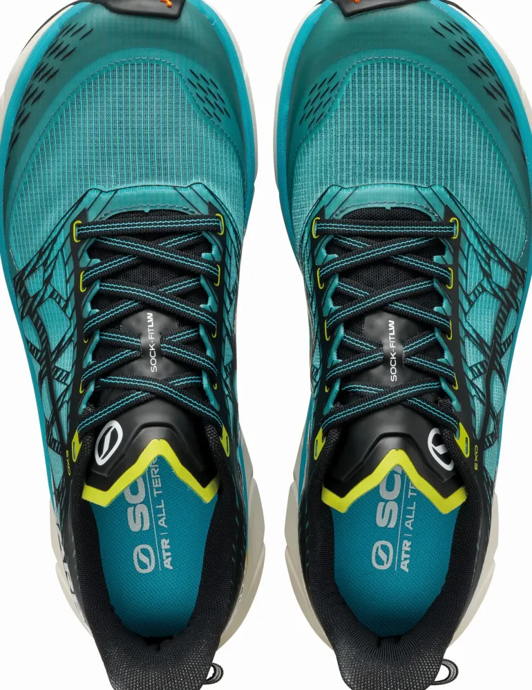 Scarpa Mens Golden Gate 2 ATR Running Shoe - Azure-Lime