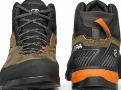 Scarpa Mens Rapid XT Mid GTX Boot - Caribou-Rust Orange