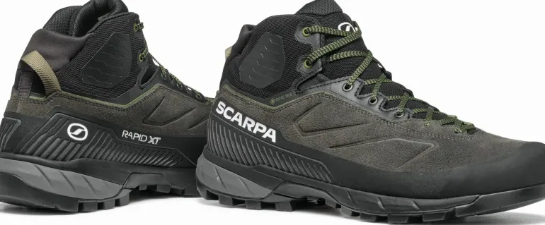 Scarpa Mens Rapid XT Mid GTX Boot - Shark-Military