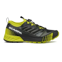 Scarpa Mens Ribelle Run Shoes - Black-Lime
