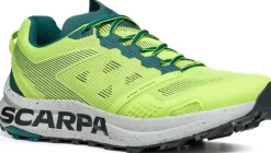 Scarpa Mens Spin Planet Trail Running Shoes - Sunny Green-Petrol
