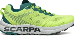 Scarpa Mens Spin Planet Trail Running Shoes - Sunny Green-Petrol