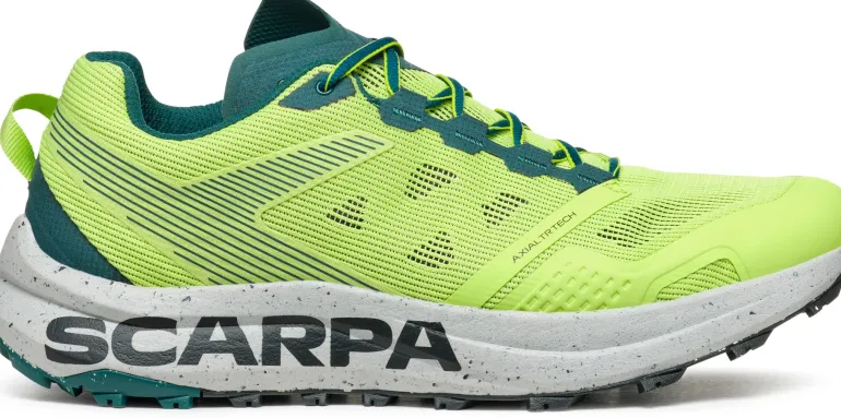 Scarpa Mens Spin Planet Trail Running Shoes - Sunny Green-Petrol