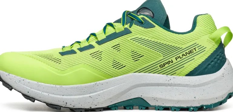 Scarpa Mens Spin Planet Trail Running Shoes - Sunny Green-Petrol