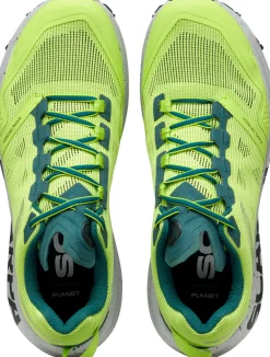 Scarpa Mens Spin Planet Trail Running Shoes - Sunny Green-Petrol
