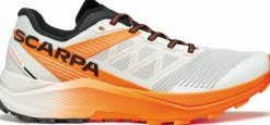 Scarpa Mens Spin Ultra 2 Running Shoe - Ice-Orange Fluo