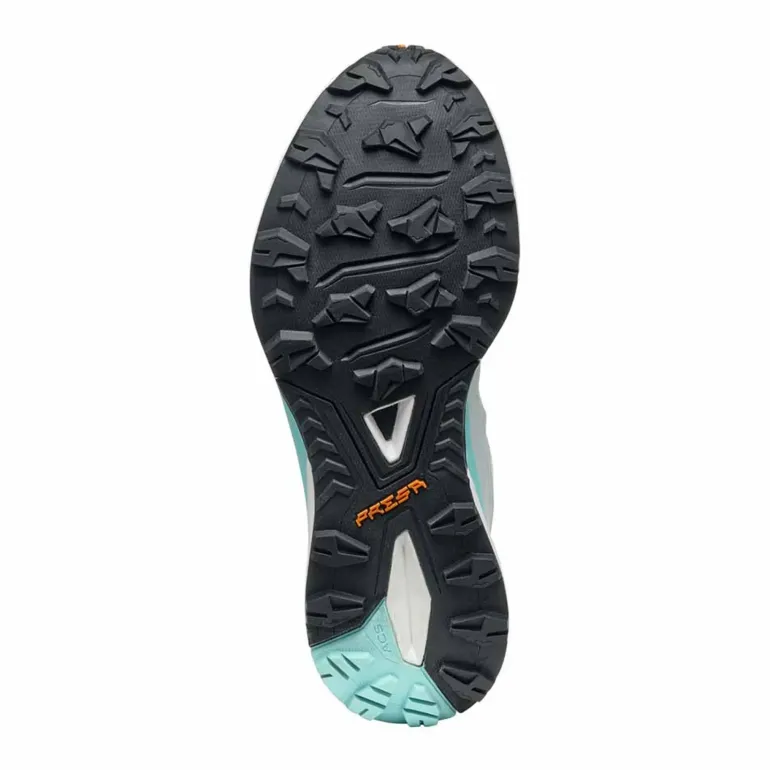 Scarpa Womens Golden Gate Kima RT Trail Running Shoes - Light Gray-Aruba Blue