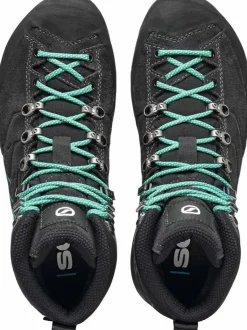Scarpa Womens Mescalito Trek GTX Boots - Dark Anthracite-Tropical Green