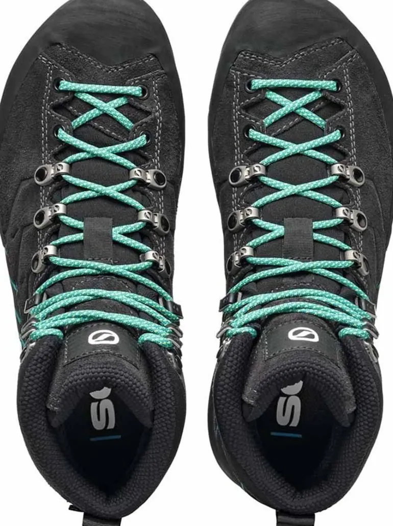 Scarpa Womens Mescalito Trek GTX Boots - Dark Anthracite-Tropical Green