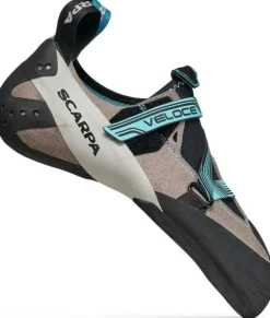 Scarpa Womens Veloce Climbing Shoes - Light Grey-Maldive