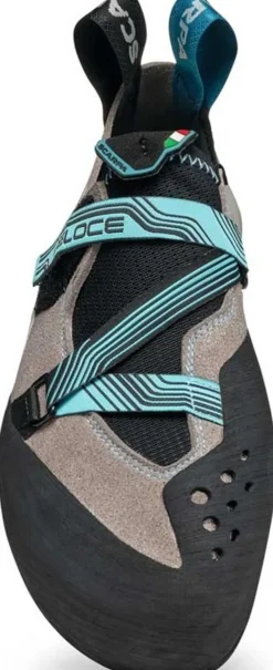 Scarpa Womens Veloce Climbing Shoes - Light Grey-Maldive