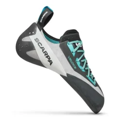Scarpa Womens Veloce Lace Climbing Shoes - Light Grey-Maldive