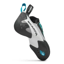 Scarpa Womens Veloce Lace Climbing Shoes - Light Grey-Maldive
