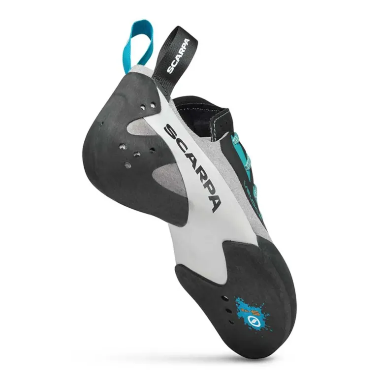 Scarpa Womens Veloce Lace Climbing Shoes - Light Grey-Maldive