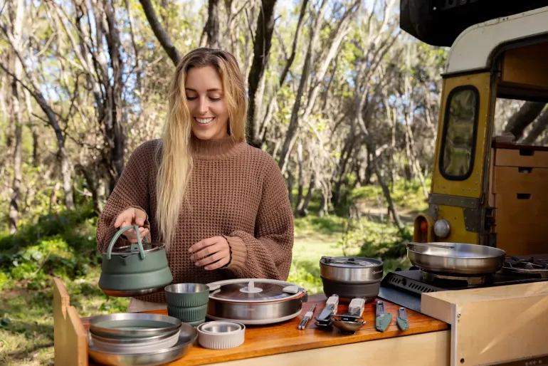 Sea To Summit Detour Stainless Steel Kettle Cook Set - 2P - 3 Piece
