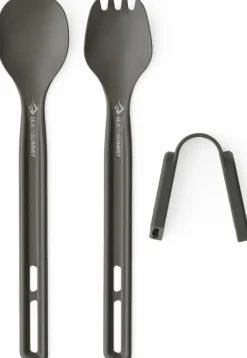 Sea To Summit Frontier UL Cutlery Set - 2 Piece Long Handle Spoon and Spork