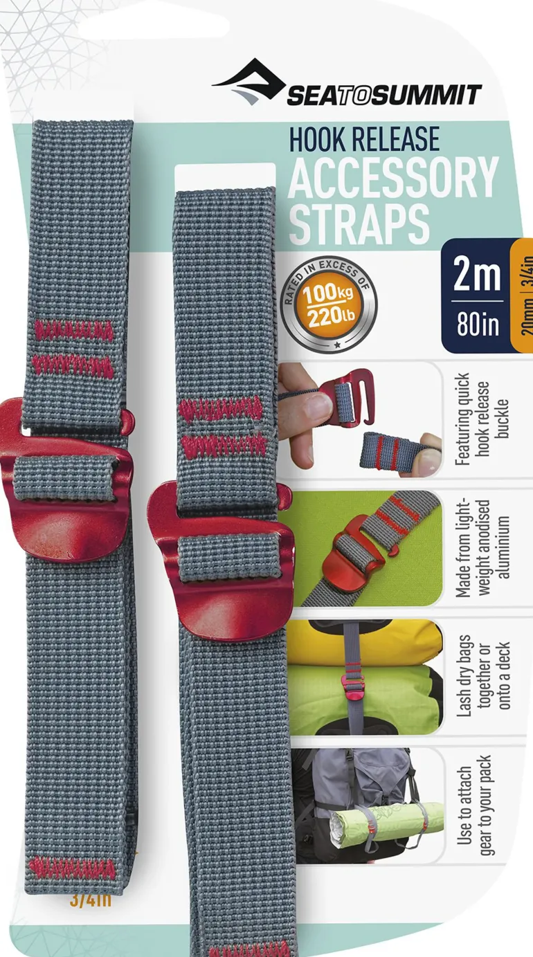 Sea To Summit Hook Release Accessory Straps - 20mm X 2m