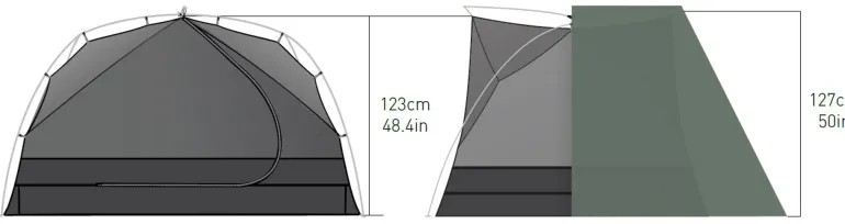 Sea To Summit Ikos TR3 Tent - Laurel Wreath