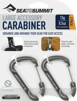 Sea To Summit Large Accessory Carabiners - 2pcs - Grey