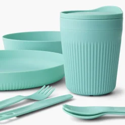 Sea To Summit Passage Dinnerware Set - 1P - 7 Piece - Aqua Sea