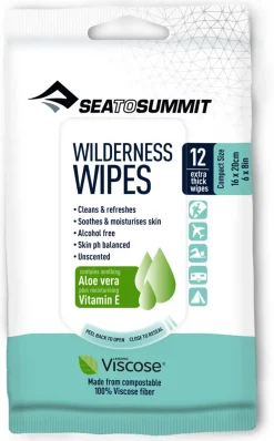 Sea To Summit Wilderness Wipes - 12 Pack Compact