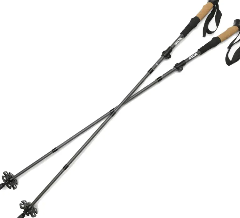 SILVA Trekking Poles Aluminum Z-fold - Grey