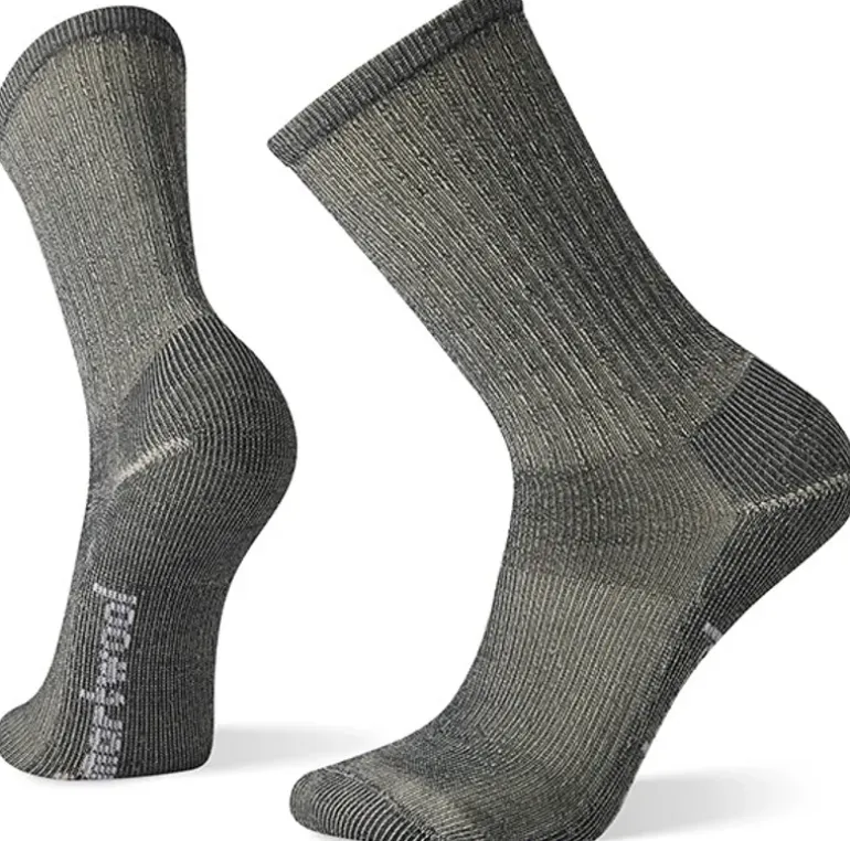 Smartwool Mens Classic Hike Light Cushion Crew Socks - Light Gray