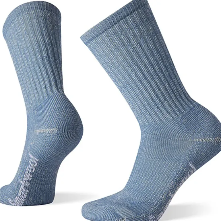 Smartwool Womens Classic Hike Light Cushion Crew Socks - Mist Blue