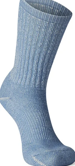 Smartwool Womens Classic Hike Light Cushion Crew Socks - Mist Blue