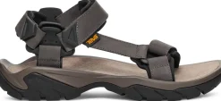 Teva Mens Terra Fi 5 Universal Leather Sandals - Dark Gull Grey