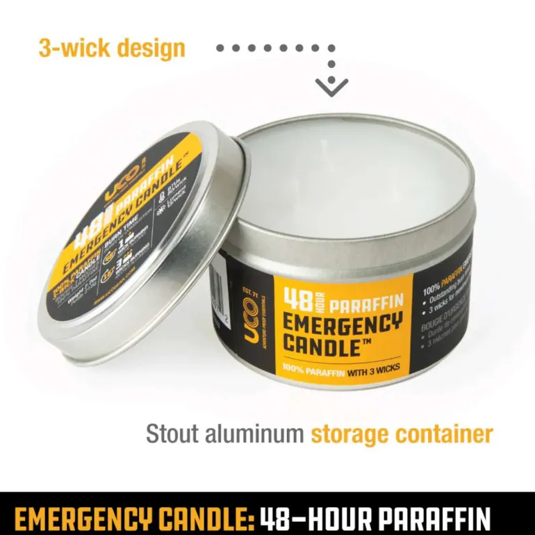 UCO Emergency Candle Lantern Paraffin - 48 Hour