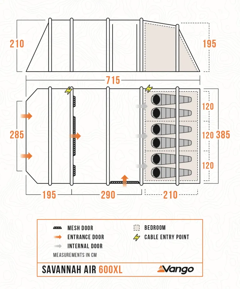 Vango Savannah Air 600XL Tent Package