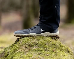 Vivobarefoot Mens Primus Trail Knit FG Shoes - Obsidian-Obsidian