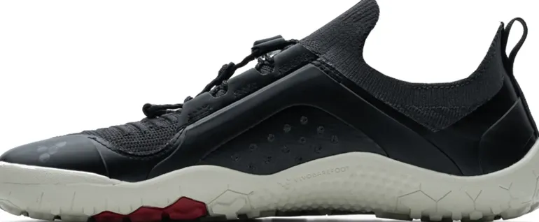 Vivobarefoot Womens Primus Trail Knit FG Shoes - Obsidian-Sandstone