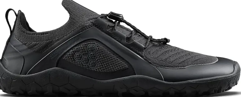 Vivobarefoot Womens Primus Trail Knit FG Shoes - Obsidian-Obsidian