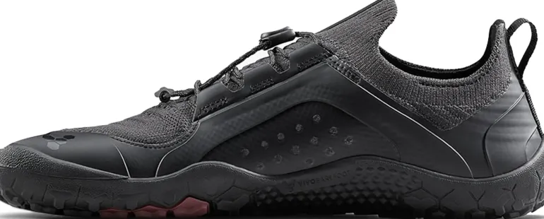 Vivobarefoot Womens Primus Trail Knit FG Shoes - Obsidian-Obsidian