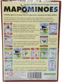 Wildcard Games Mapominoes - The Ultimate Geography Game - Americas