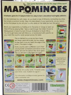 Wildcard Games Mapominoes - The Ultimate Geography Game - Africa