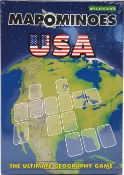 Wildcard Games Mapominoes - The Ultimate Geography Game - USA