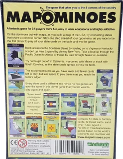 Wildcard Games Mapominoes - The Ultimate Geography Game - USA