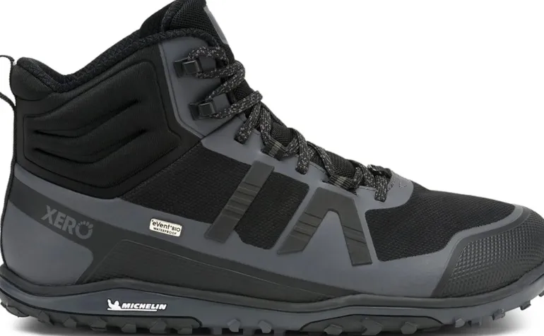Xero Shoes Mens Scrambler Mid II WP Boot - Black-Asphalt