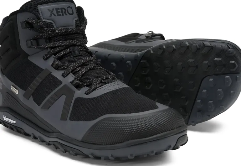 Xero Shoes Mens Scrambler Mid II WP Boot - Black-Asphalt